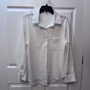 Classic White Button-Up Shirt